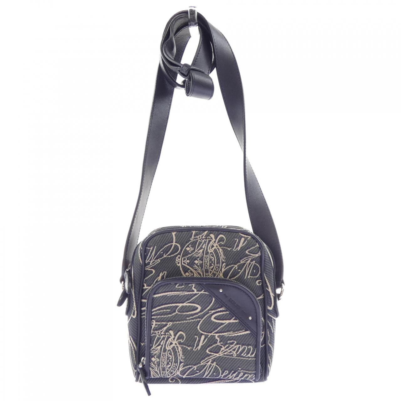 ベルルッティ Berluti マイルズスクリットアラベスクキャンバス BAG