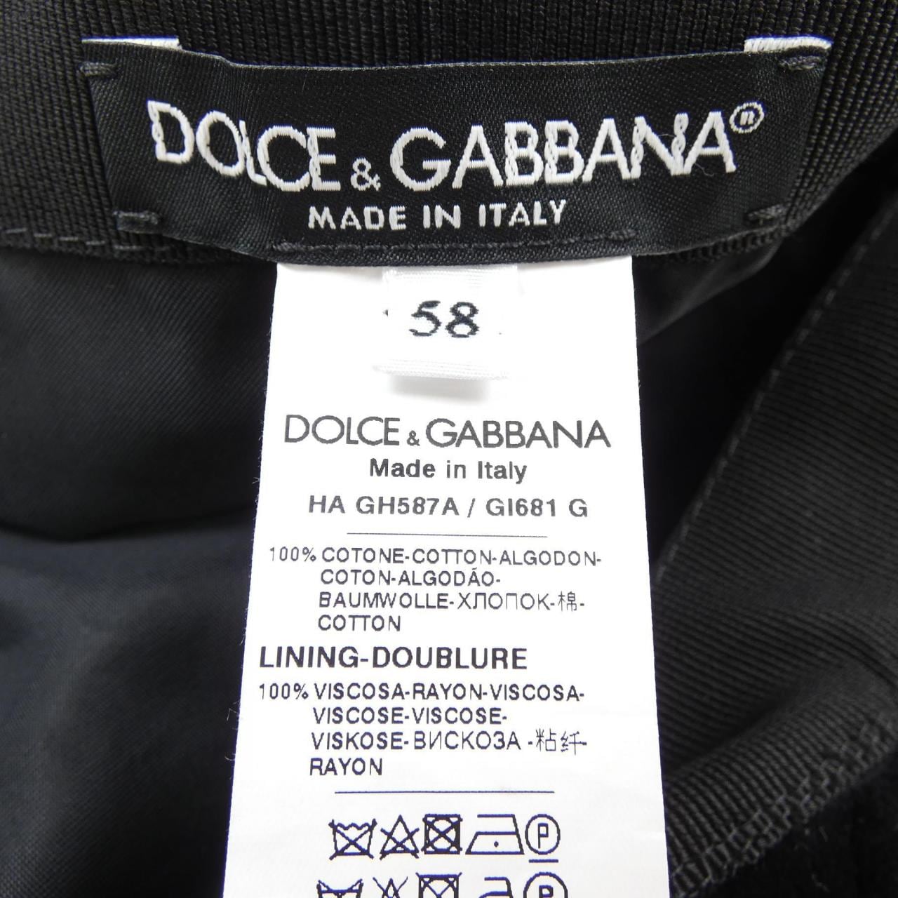 ドルチェアンドガッバーナ DOLCE&GABBANA キャップ