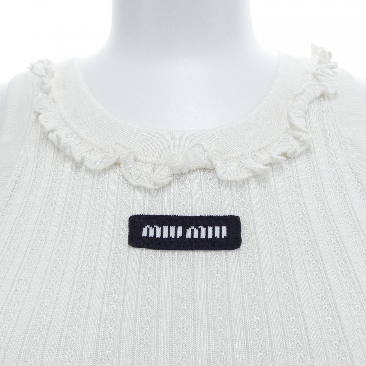 ミュウミュウ MIU MIU SILK TANK TOP MMV392 SOOO 191X タンクトップ