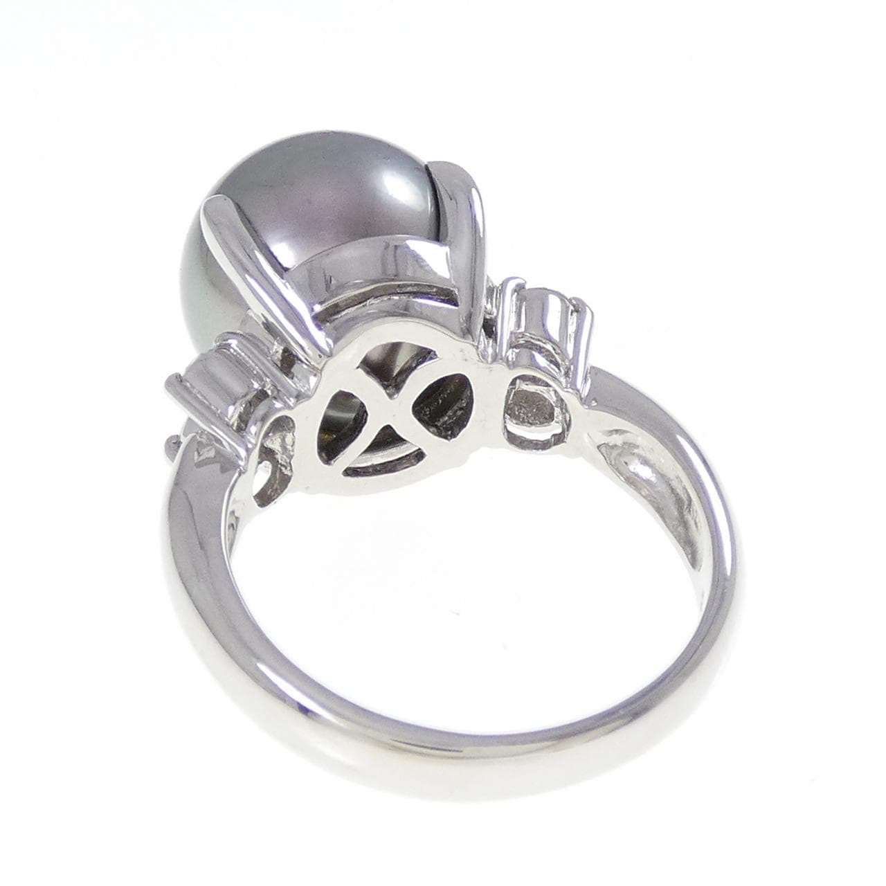 PT900黒蝶珍珠戒指11.7毫米