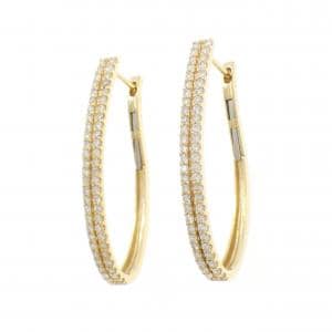 K18YG ダイヤモンド ピアス 1.00CT