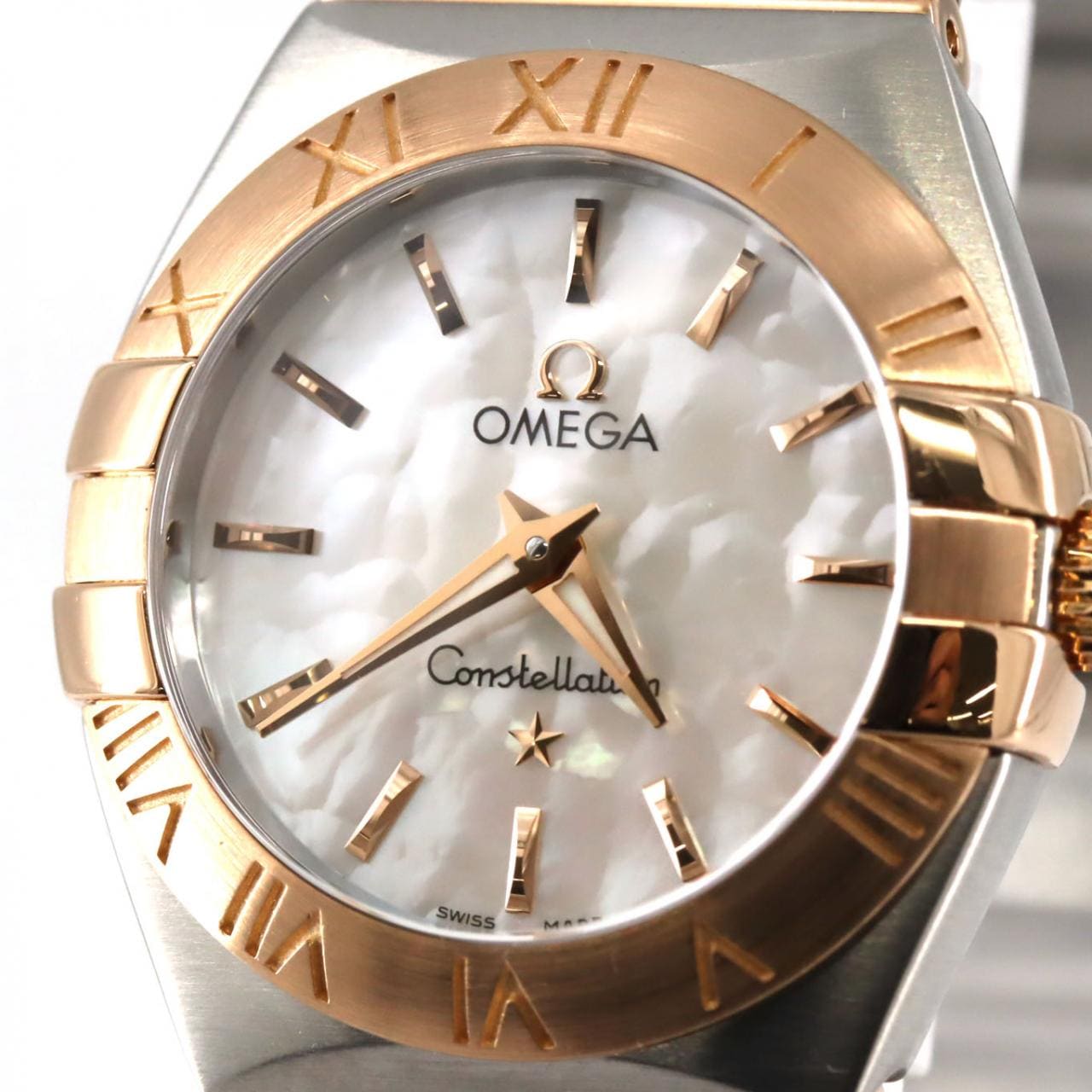 オメガ コンステレーションブラッシュ RGコンビ 123.20.24.60.05.001 SSxPG クォーツ