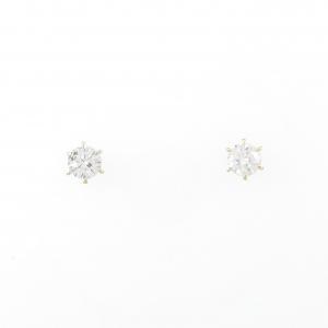 【リメイク】K18YG/ST ダイヤモンド ピアス 0.315CT 0.332CT H I1 Good