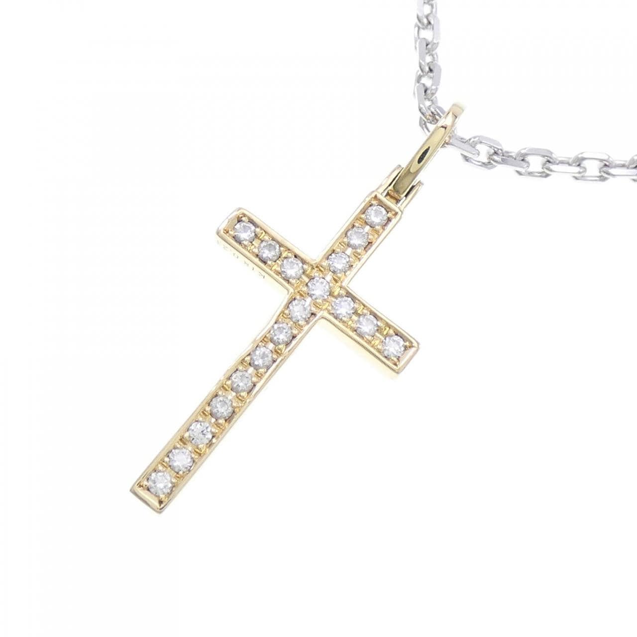 SYMPATHY OF SOUL Cross Diamond Necklace 0.23CT