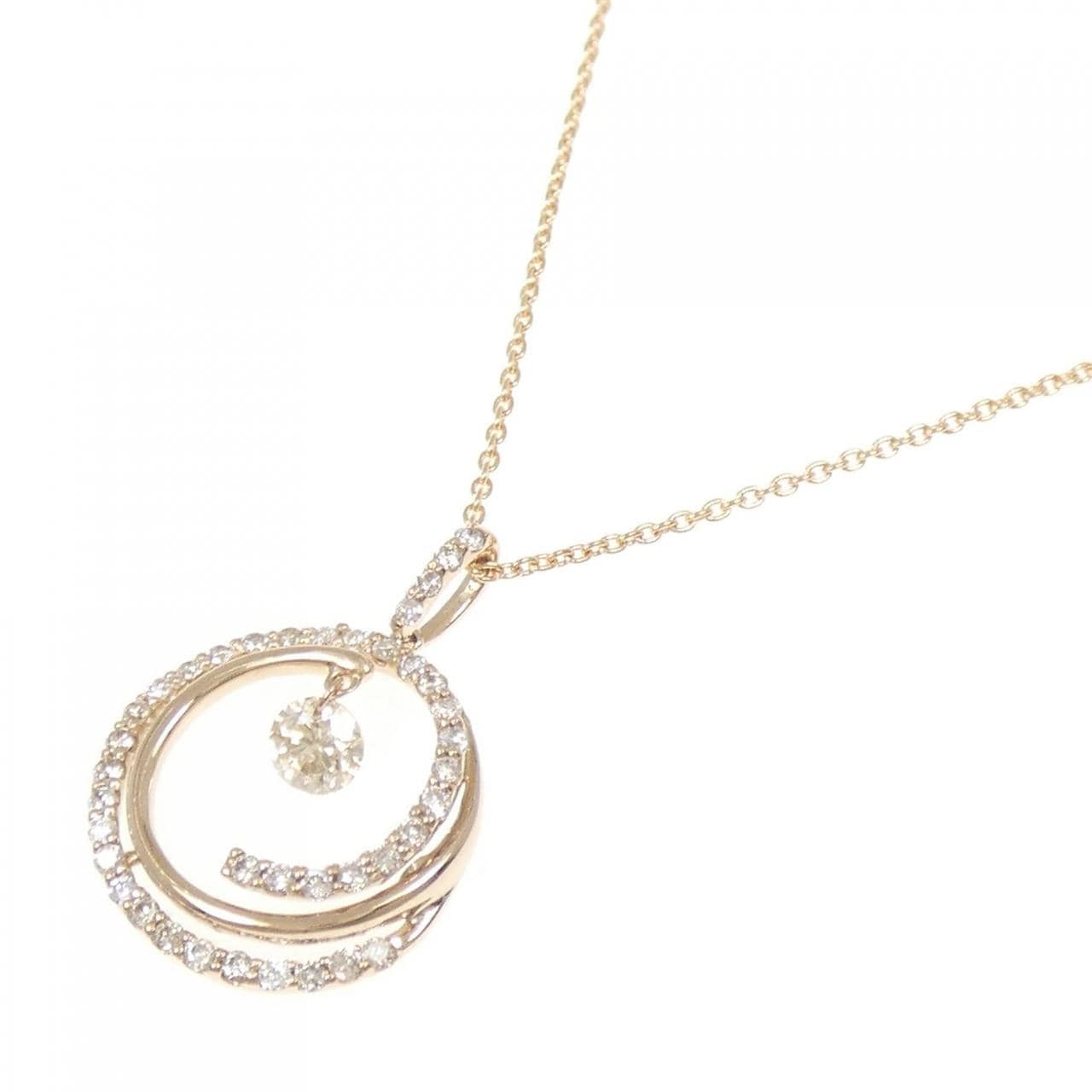 K18PG ダイヤモンド ネックレス 0.50CT