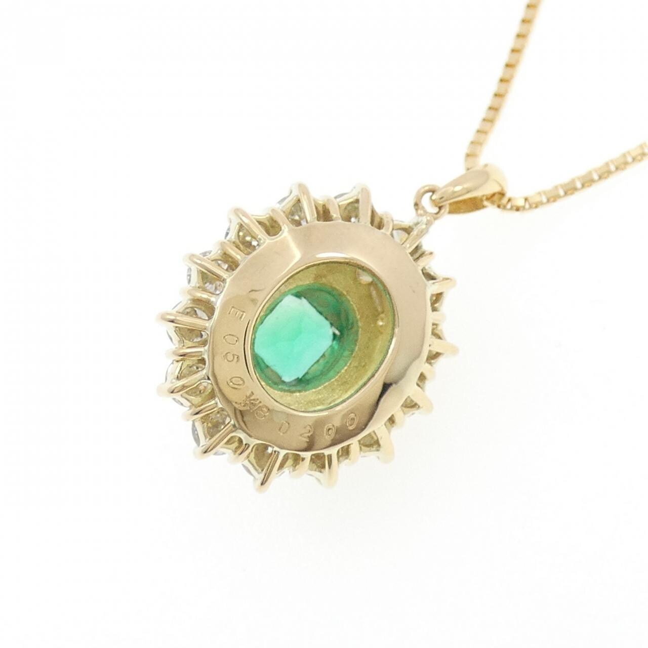 K18YG エメラルド ネックレス 0.50CT