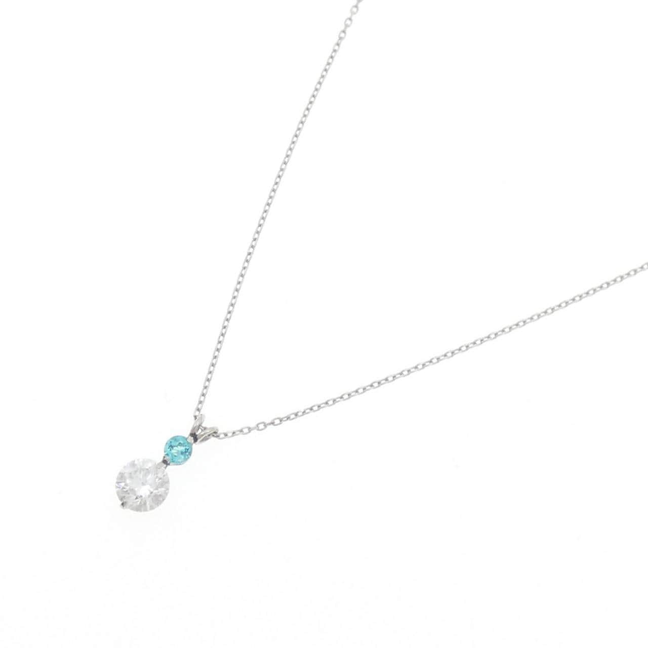 PT900/PT850 パライバトルマリン ネックレス 0.04CT