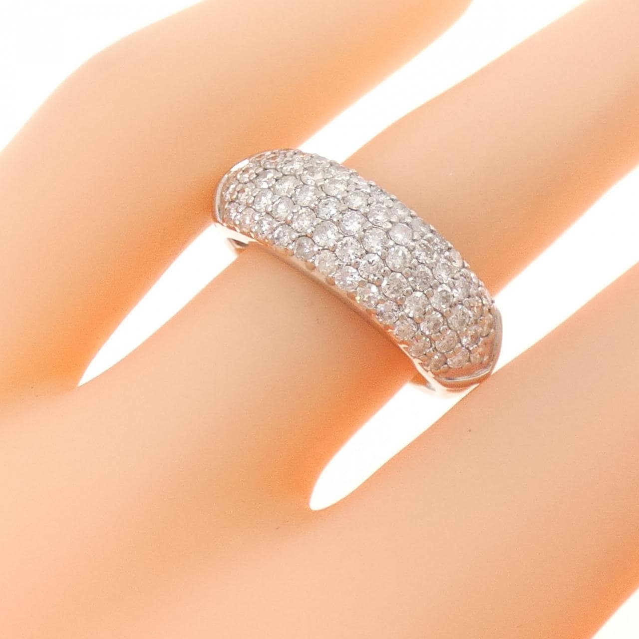 PT900 パヴェ ダイヤモンド リング 1.00CT