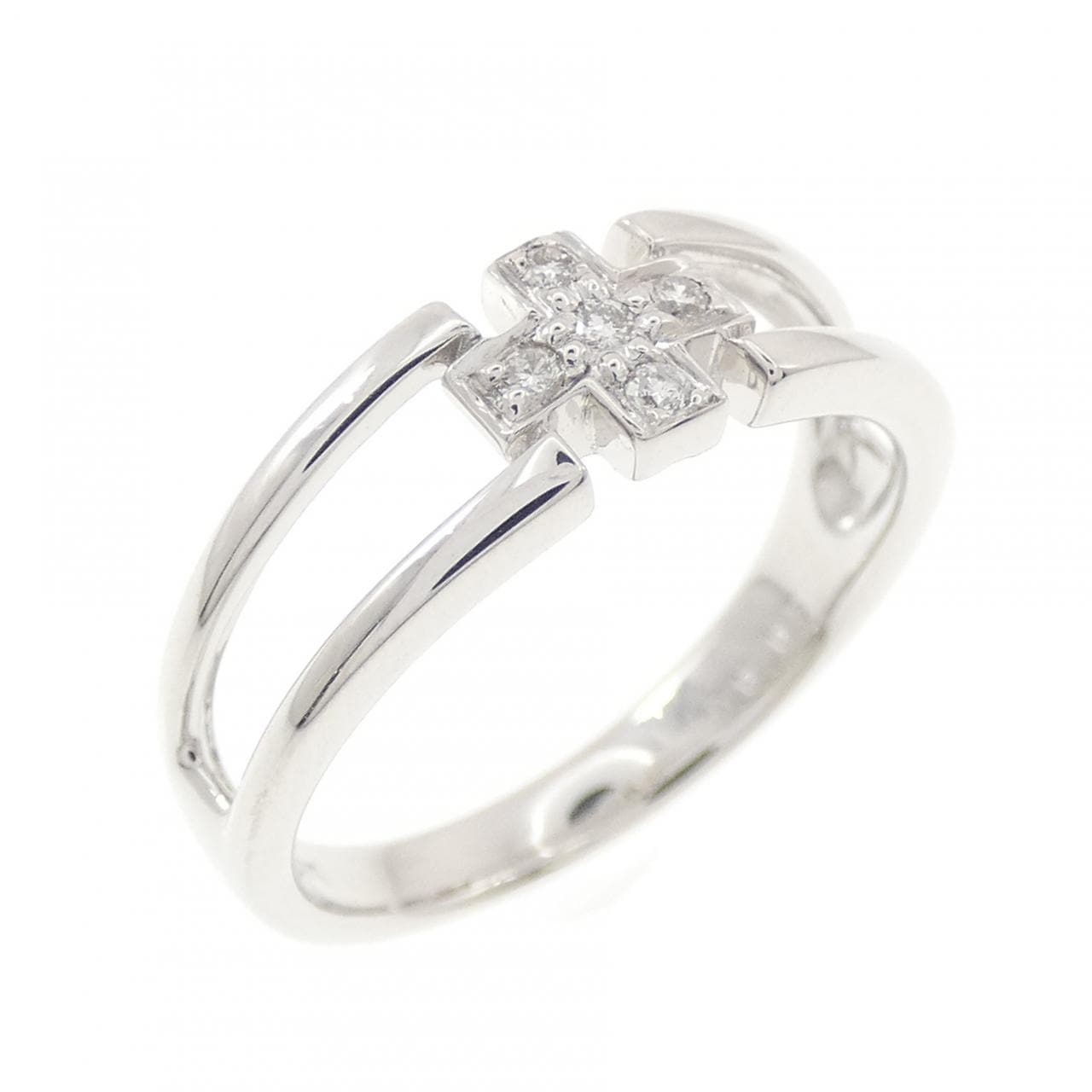 K18WG ダイヤモンド リング 0.05CT