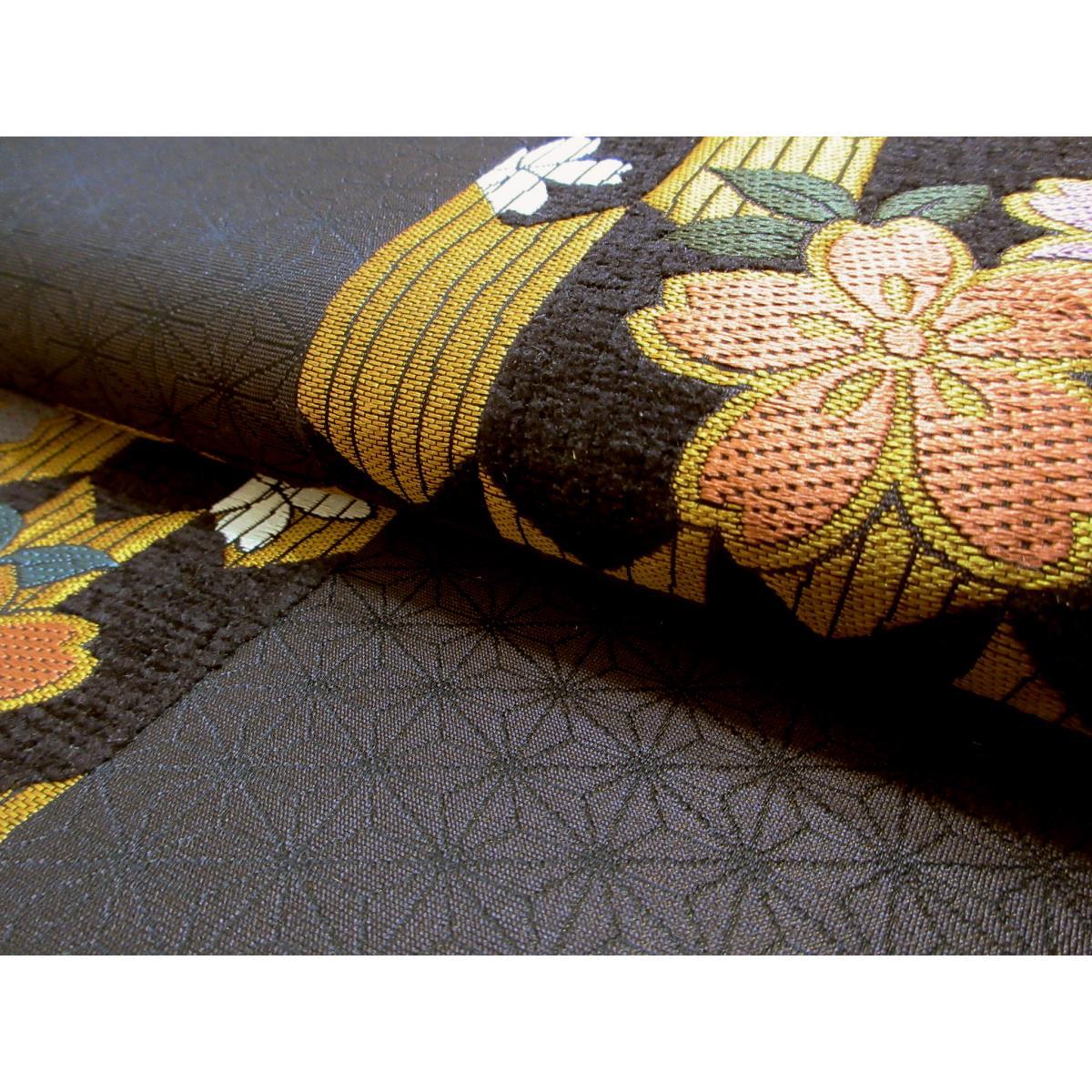 袋帯　全通柄　ビロード織