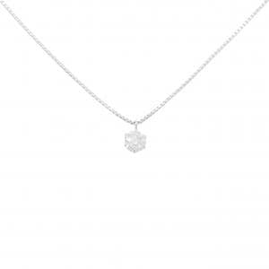 PT900/PT850 ソリティア ダイヤモンド ネックレス 0.260CT