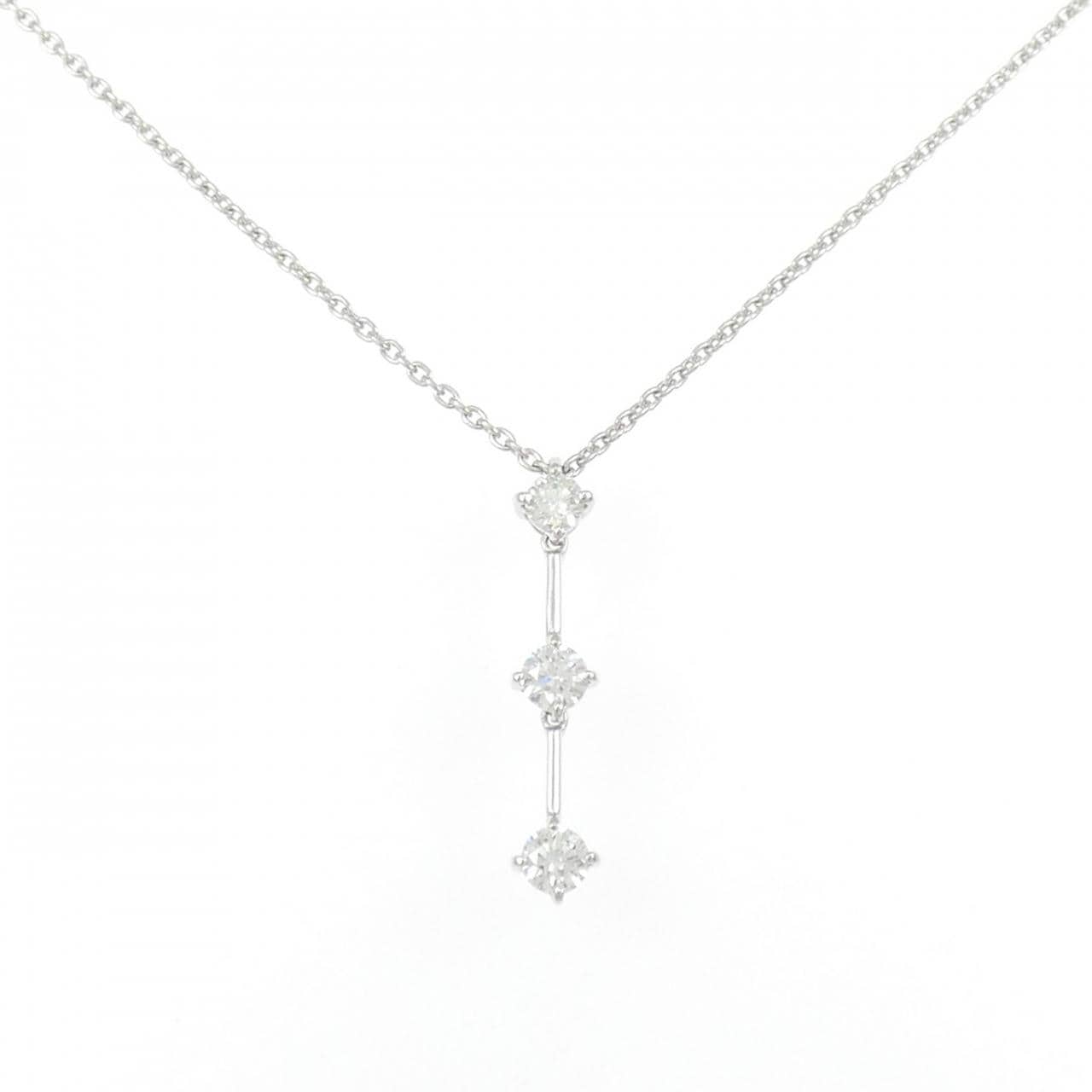K18WG ダイヤモンド ネックレス 0.51CT