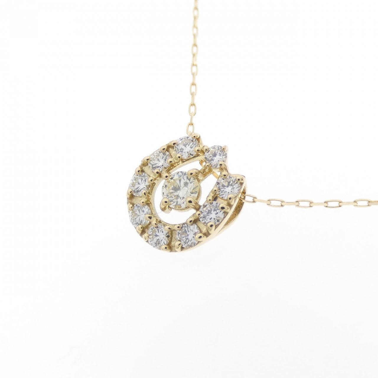 [BRAND NEW] K18YG Diamond necklace 0.25CT