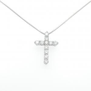 PT900/PT850 クロス ダイヤモンド ネックレス 1.50CT