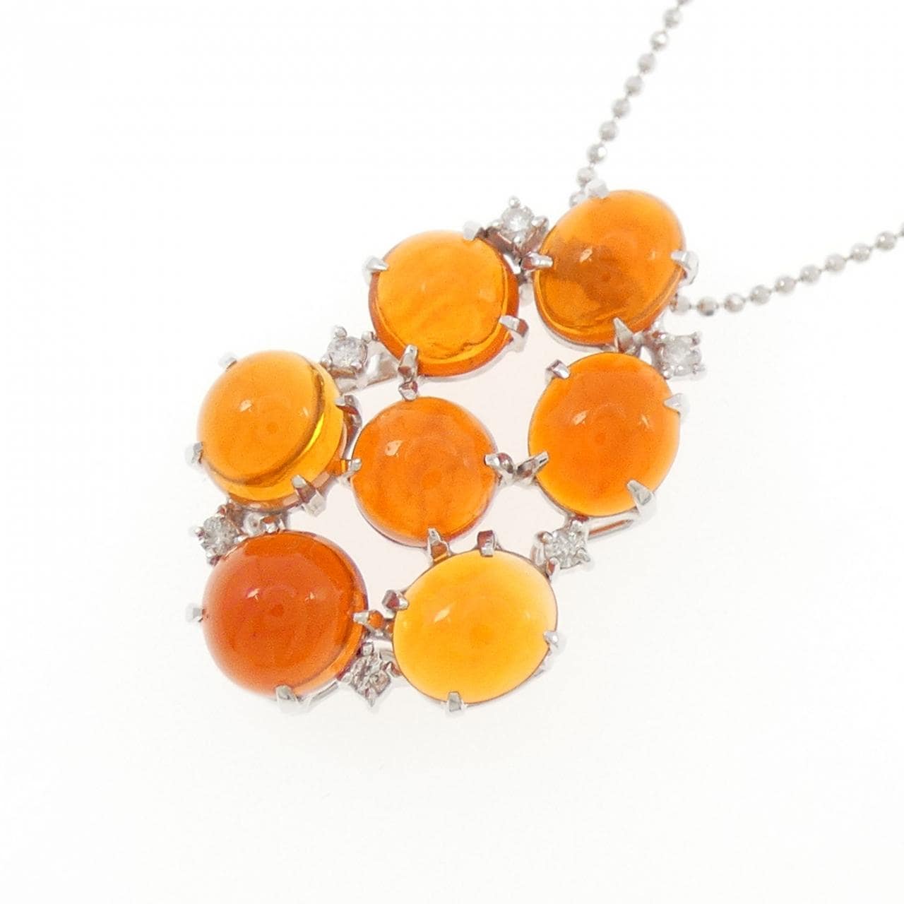 K18WG オパール ネックレス 6.37CT