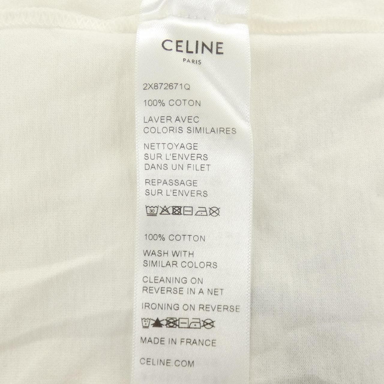 セリーヌ CELINE CELINE PARIS Tシャツ　トリオンフ TRIOMPHE 2X872671Q Tシャツ