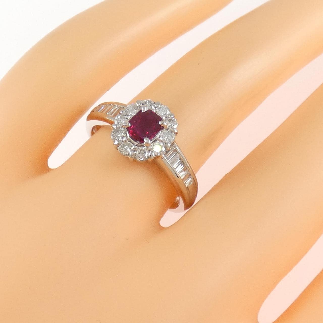 PT900 ルビー リング 0.52CT