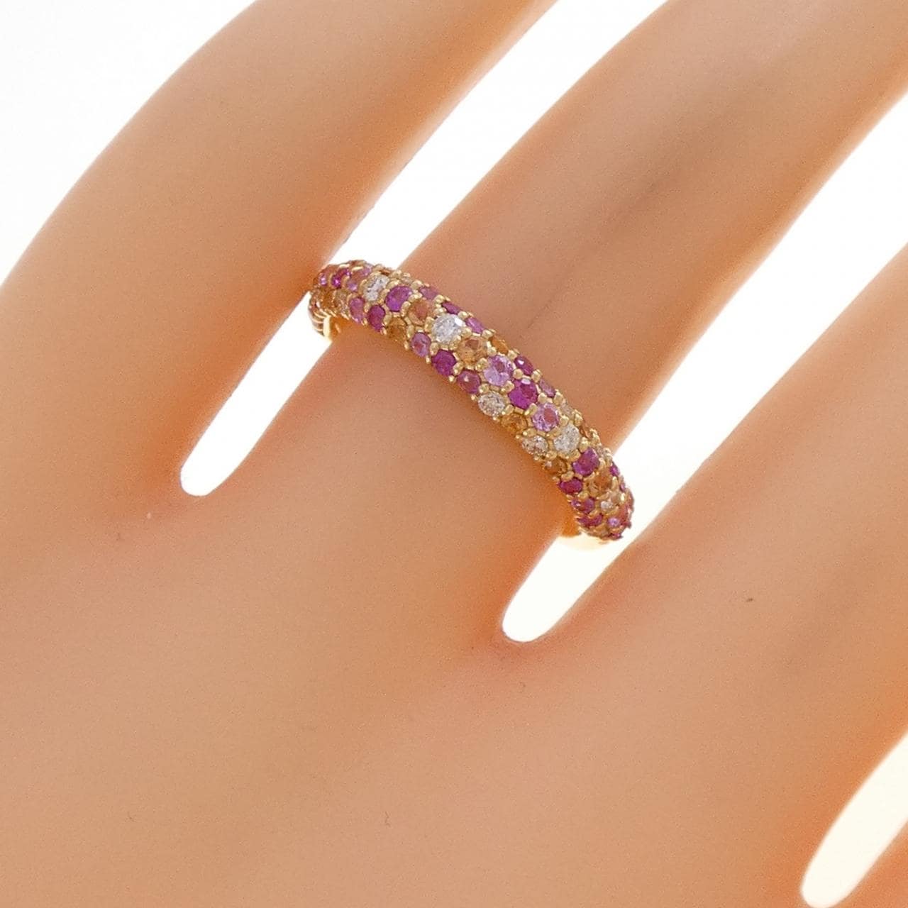 K18YG サファイヤ リング 0.60CT