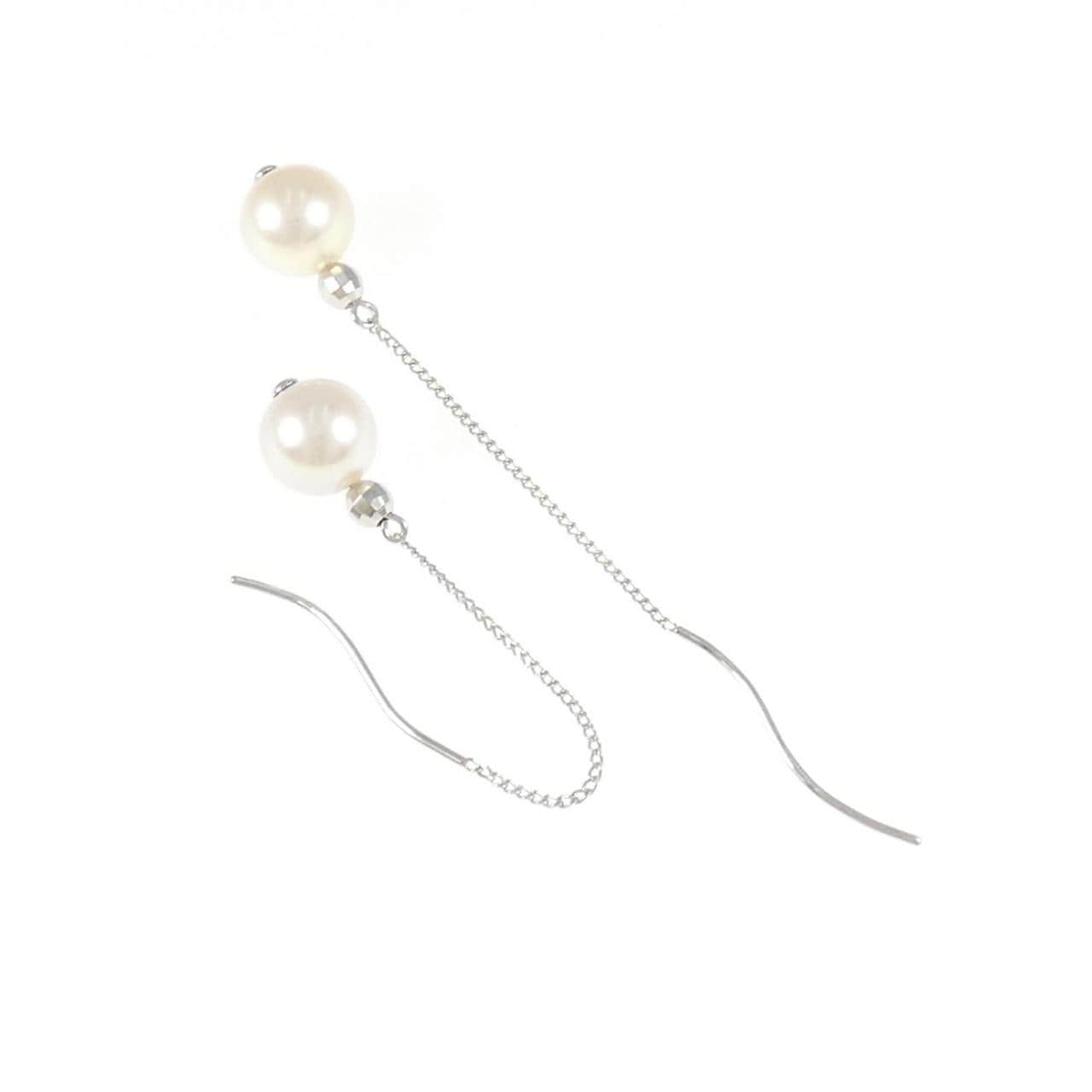 PT900 アコヤパール ピアス 7.4mm