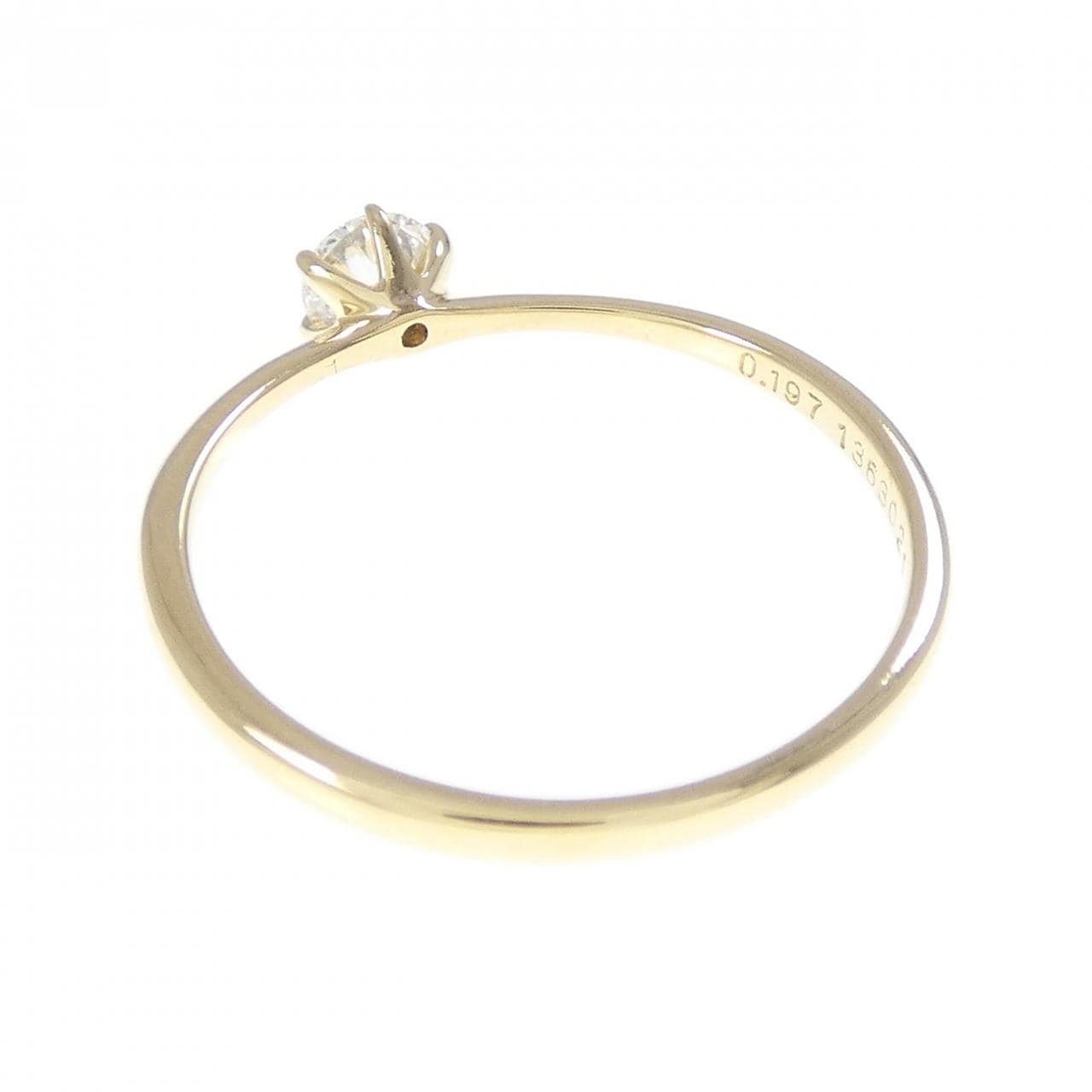 K18YG ダイヤモンド リング 0.197CT