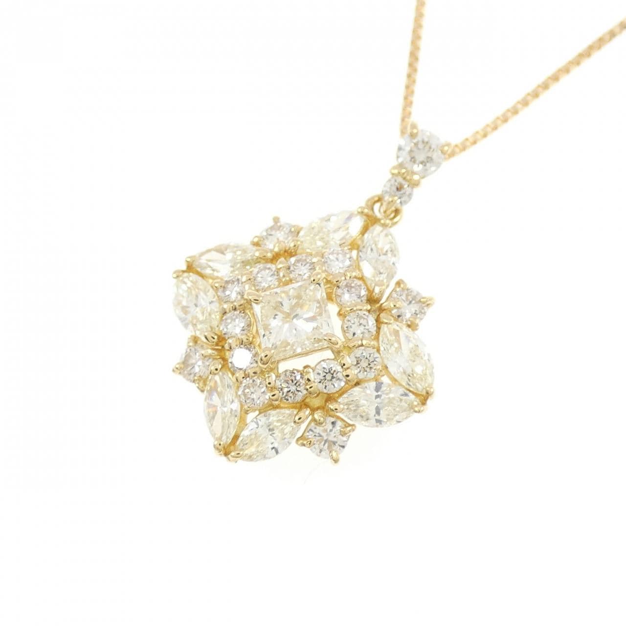 K18YG ダイヤモンド ネックレス 0.20CT