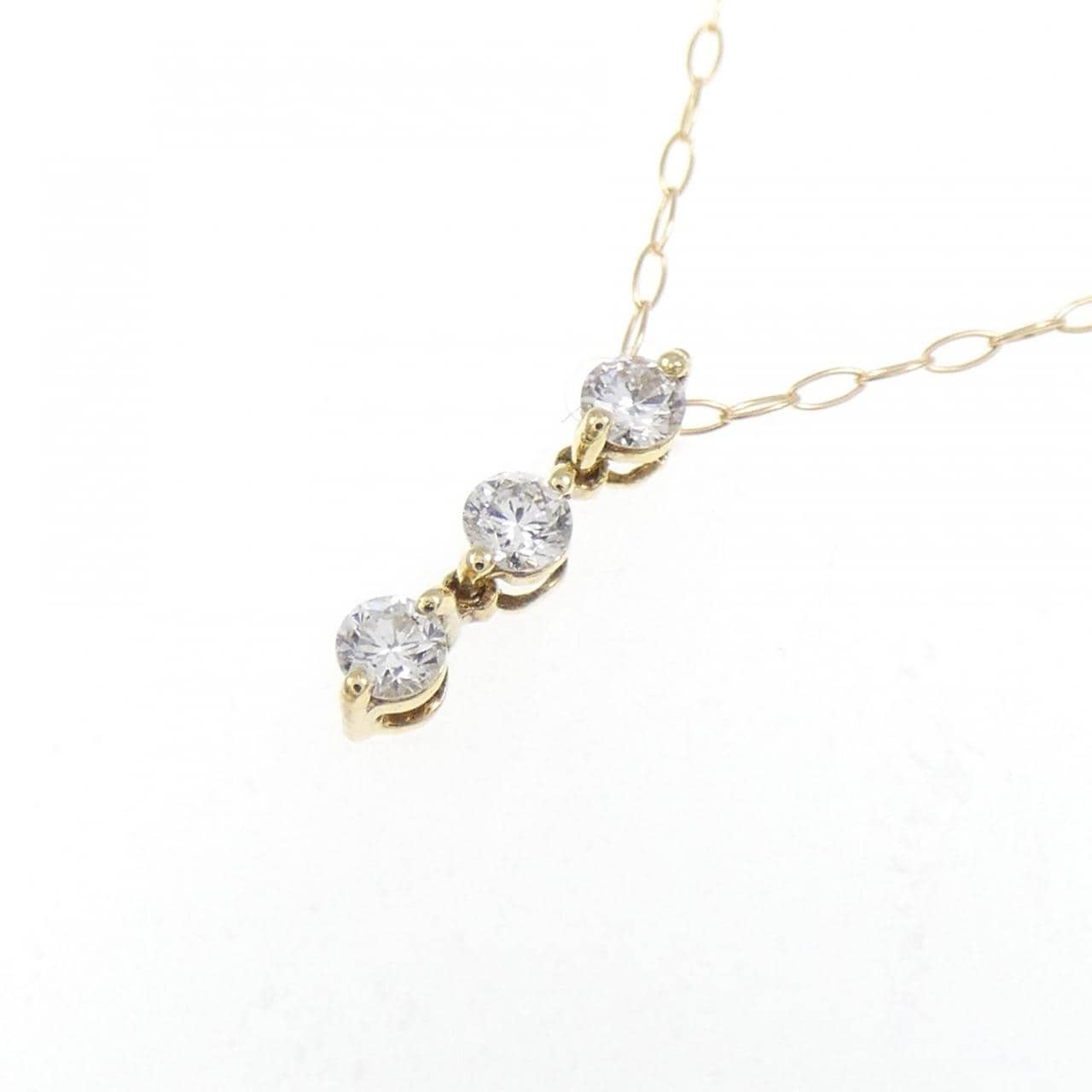K18YG ダイヤモンド ネックレス 0.10CT