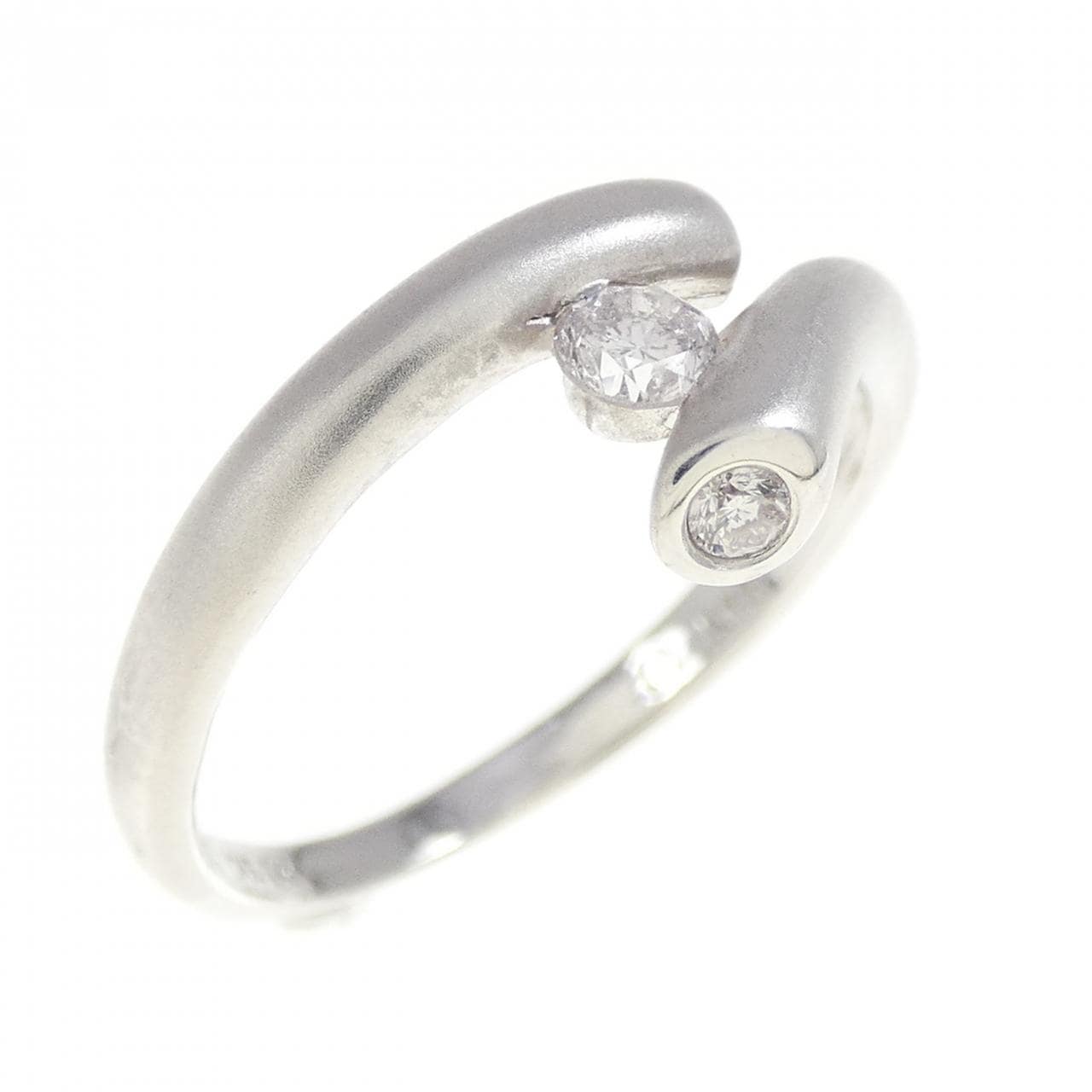 K18WG ピンクダイヤモンド リング 0.14CT