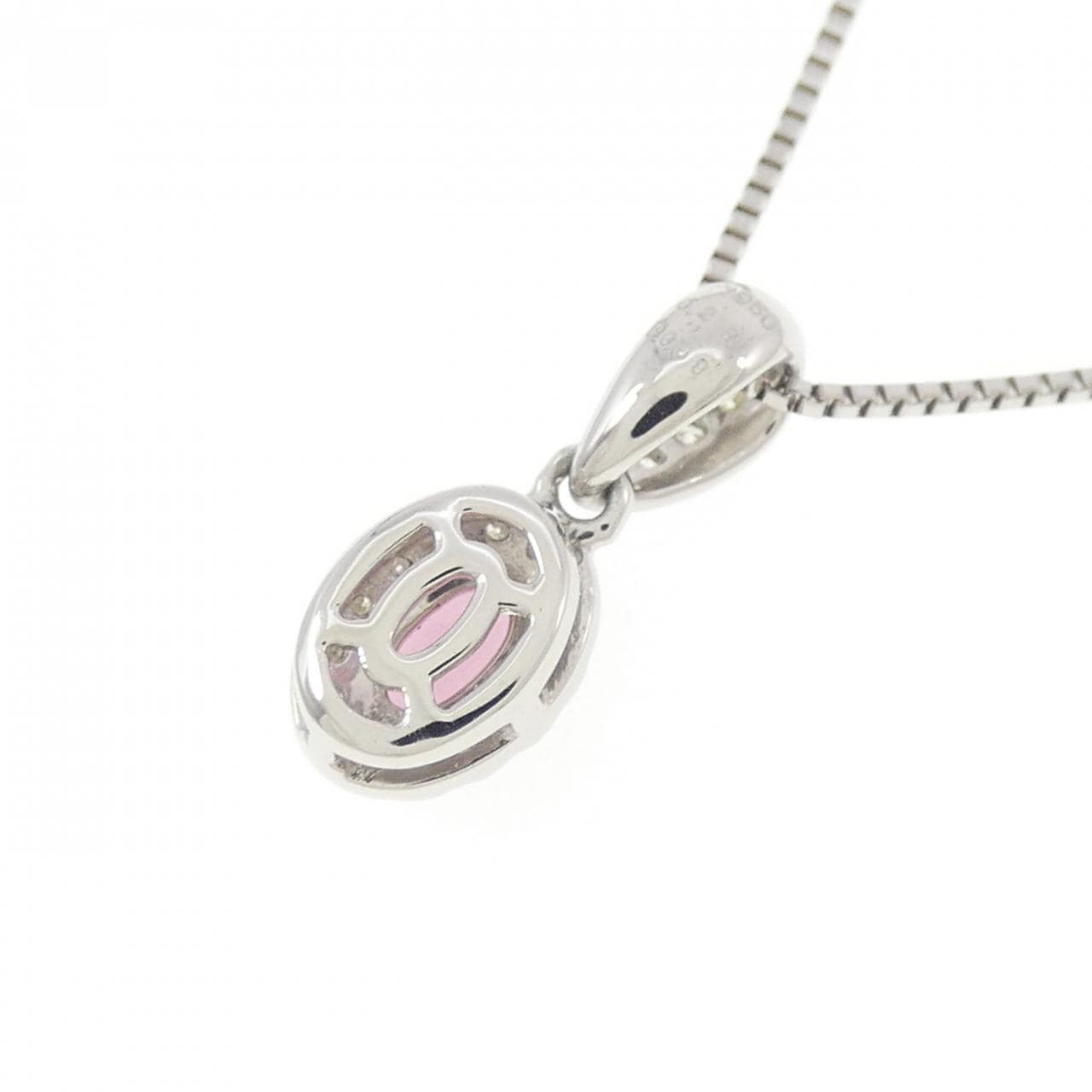 PT950/PT850尖晶石项链 0.28CT