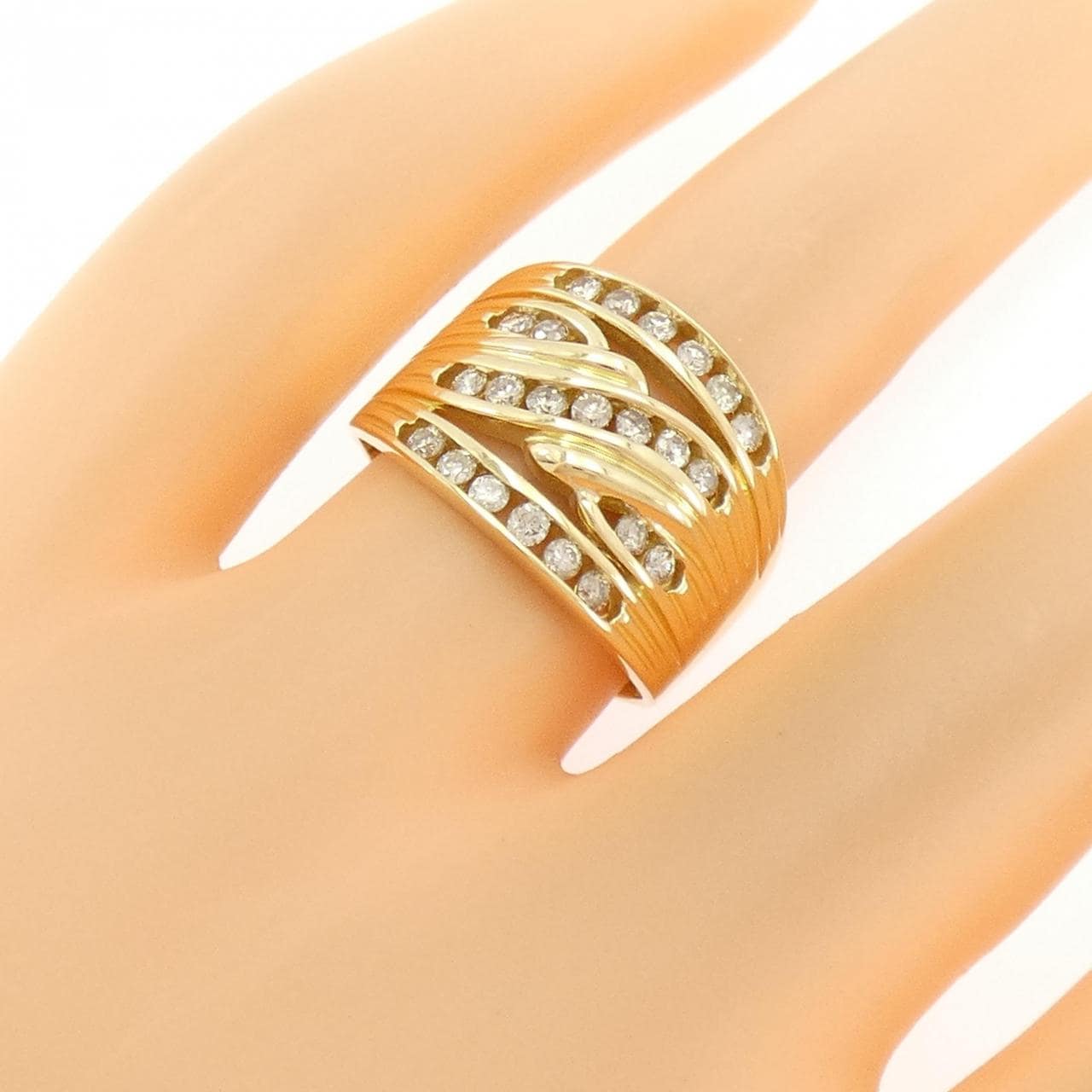 K18YG ダイヤモンド リング 0.50CT