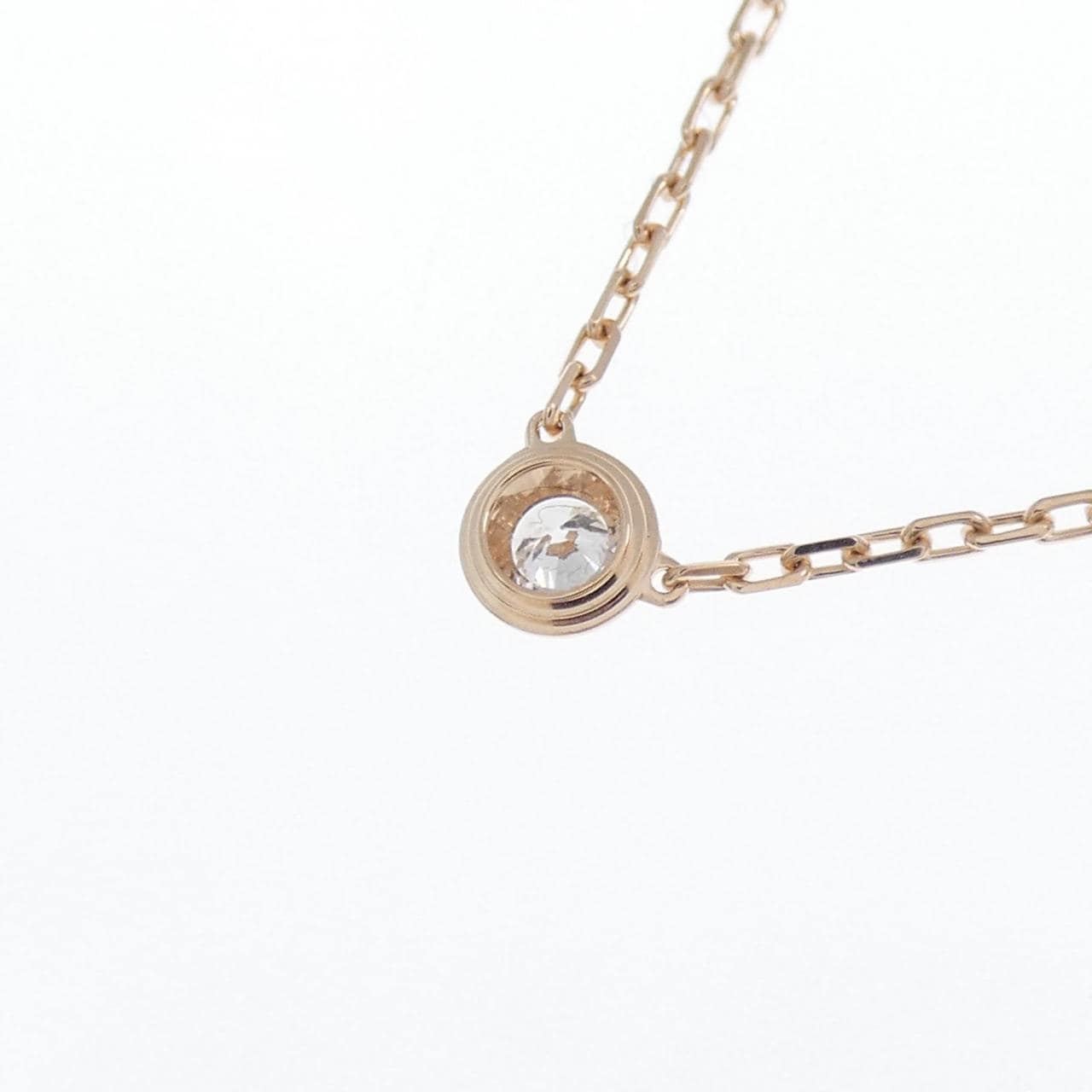 Cartier D'Amour Large 0.18ct Diamond Solitaire Necklace in 18k White G –  LuxuryPromise