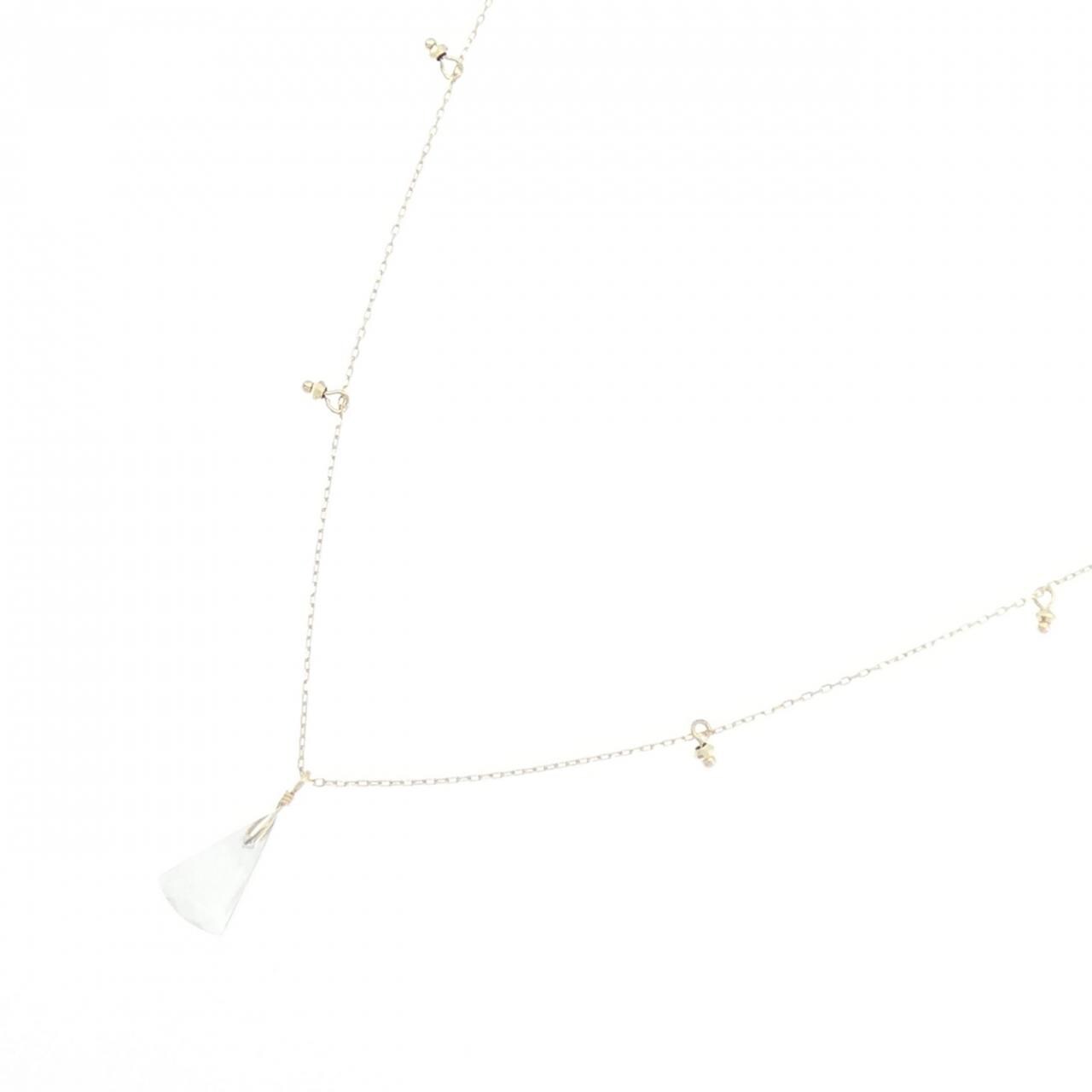 【新品】K10YG クオーツ ネックレス