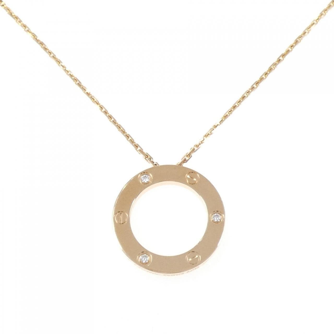 カルティエ ラブネックレス ハーフダイヤ ネックレス