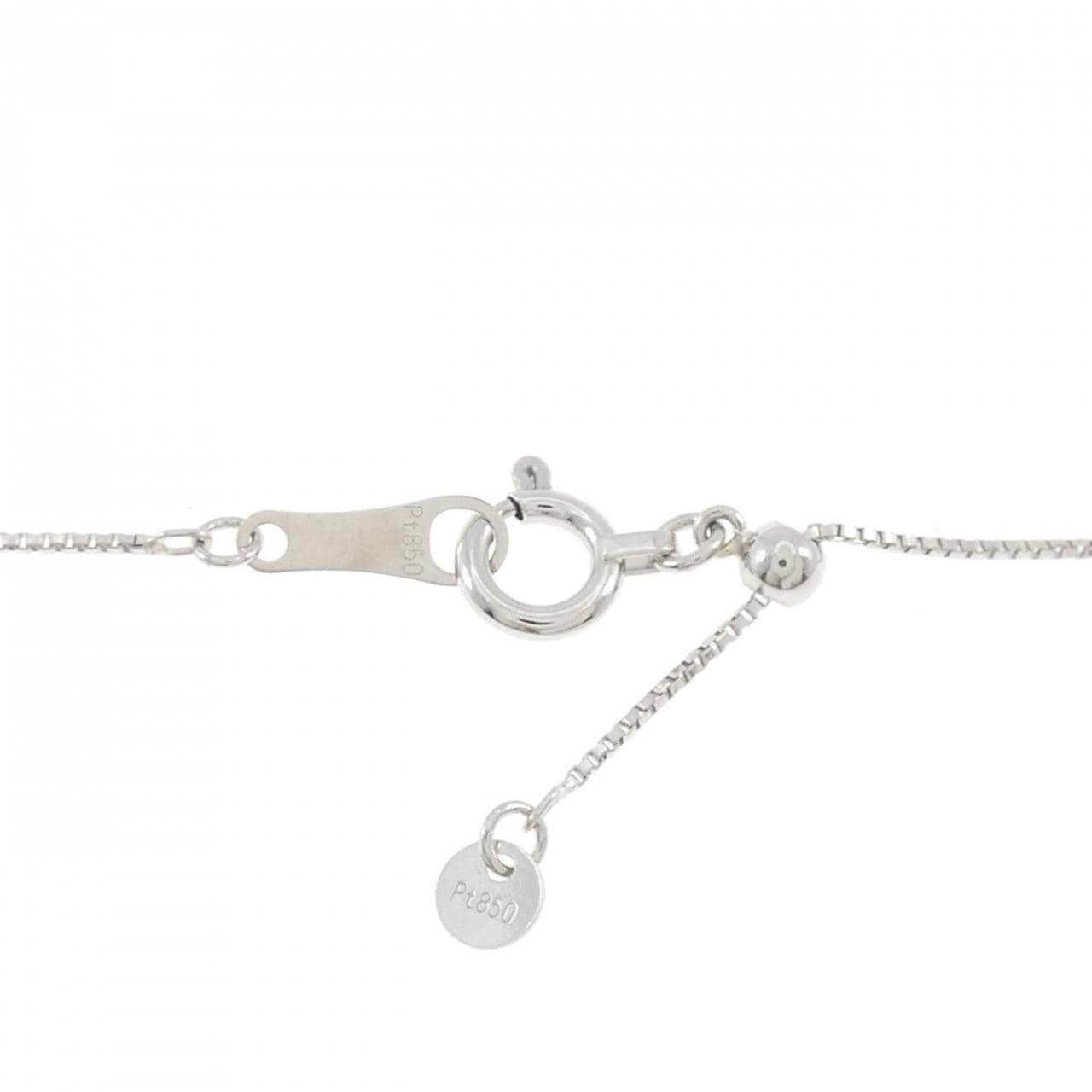 PT900/PT850 パライバトルマリン ネックレス 0.12CT