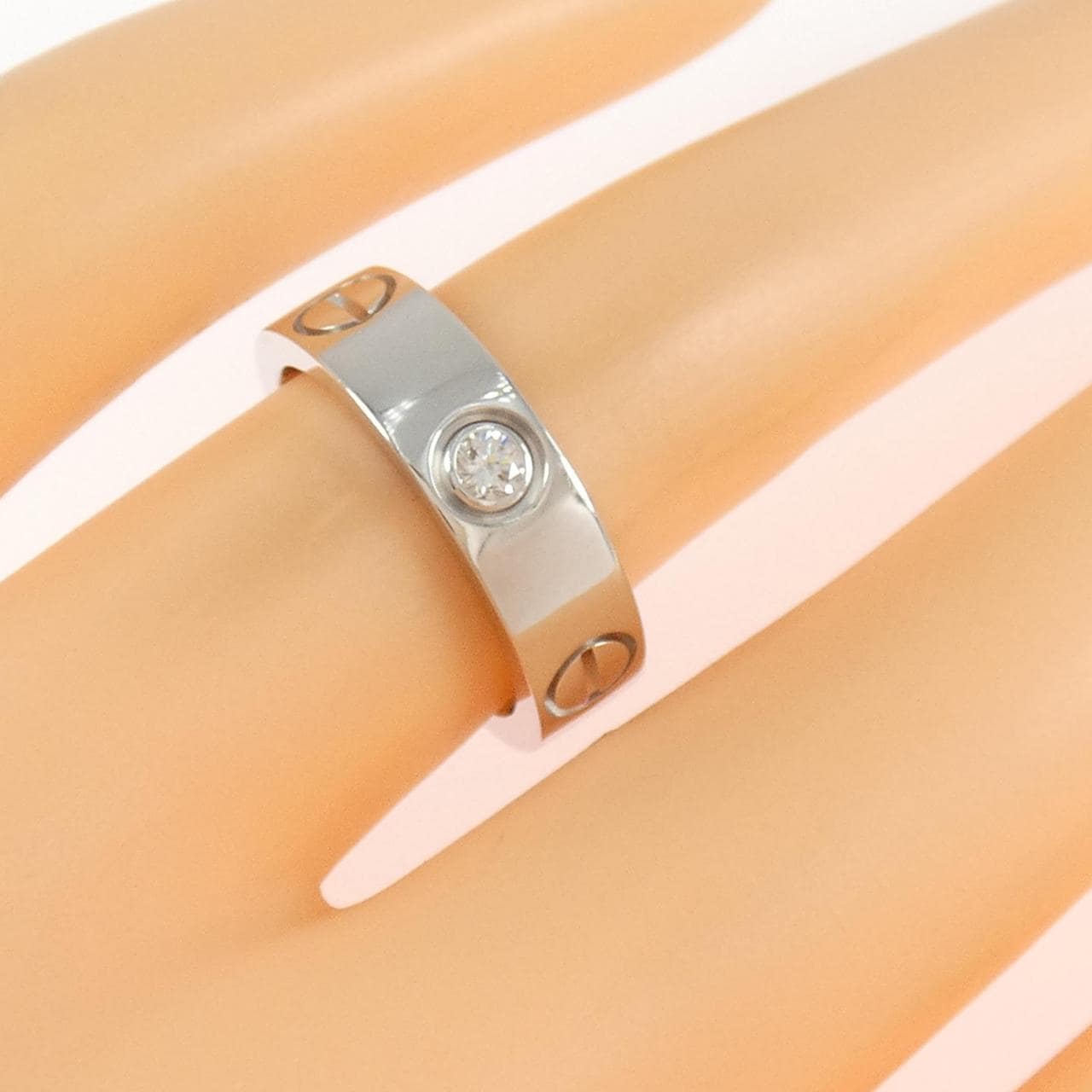 CARTIER LOVE half 鑽石指