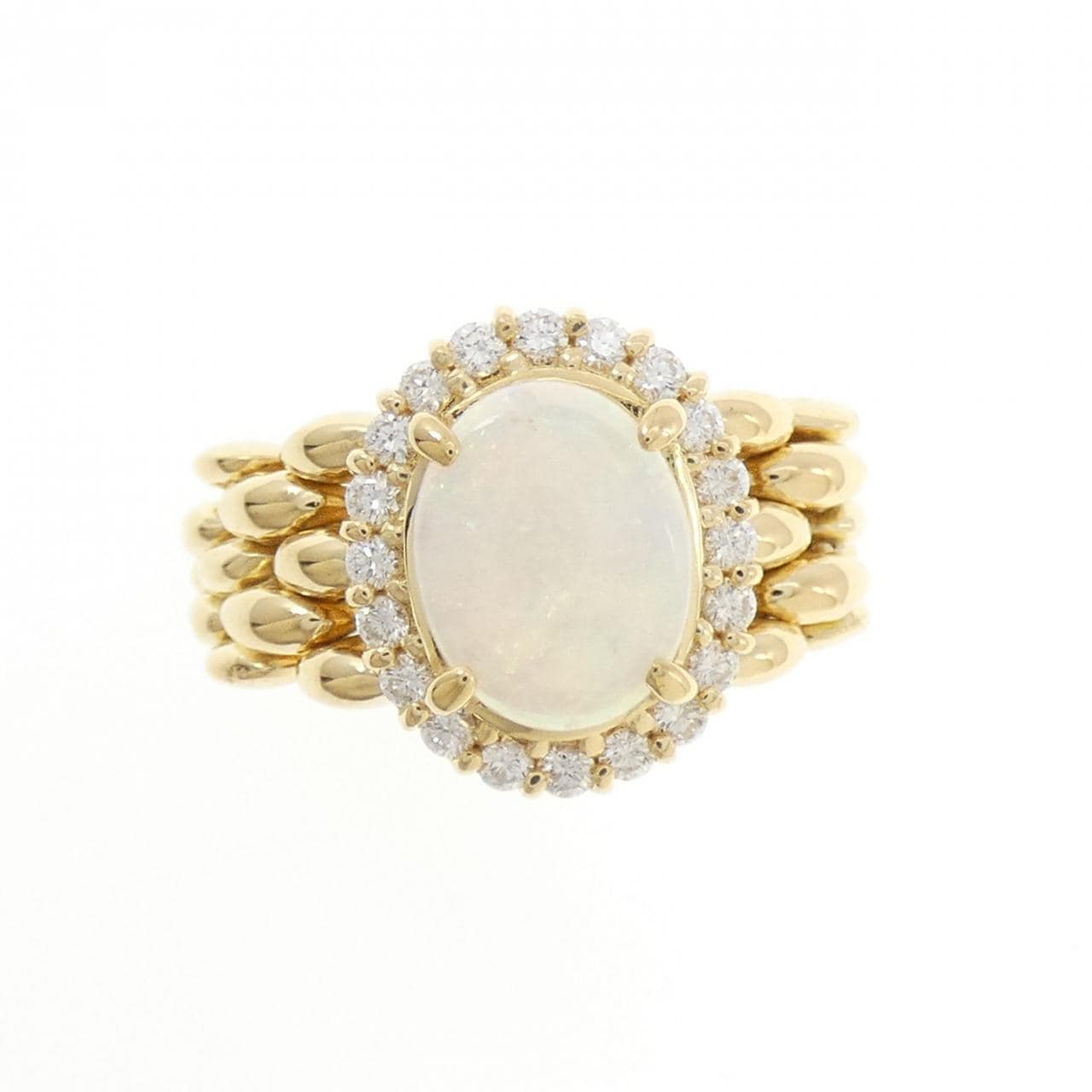 K18YG オパール リング 1.17CT