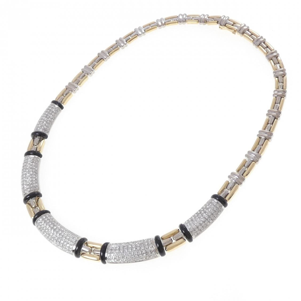 750YG/750WG オニキス ネックレス