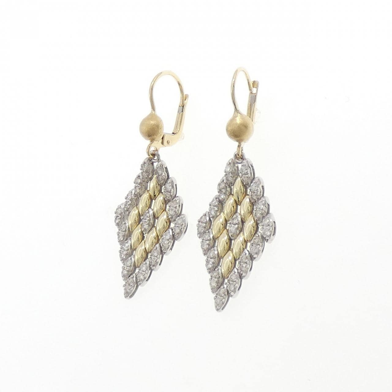 14KYG/14KWG ダイヤモンド ピアス