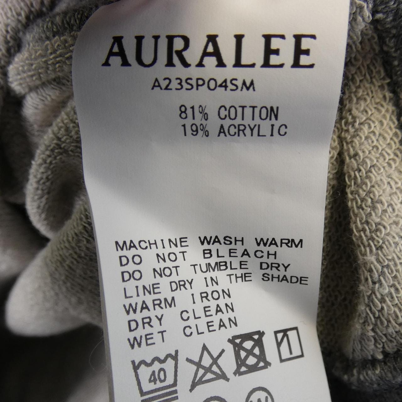 オーラリー AURALEE A23SP04SM ベスト