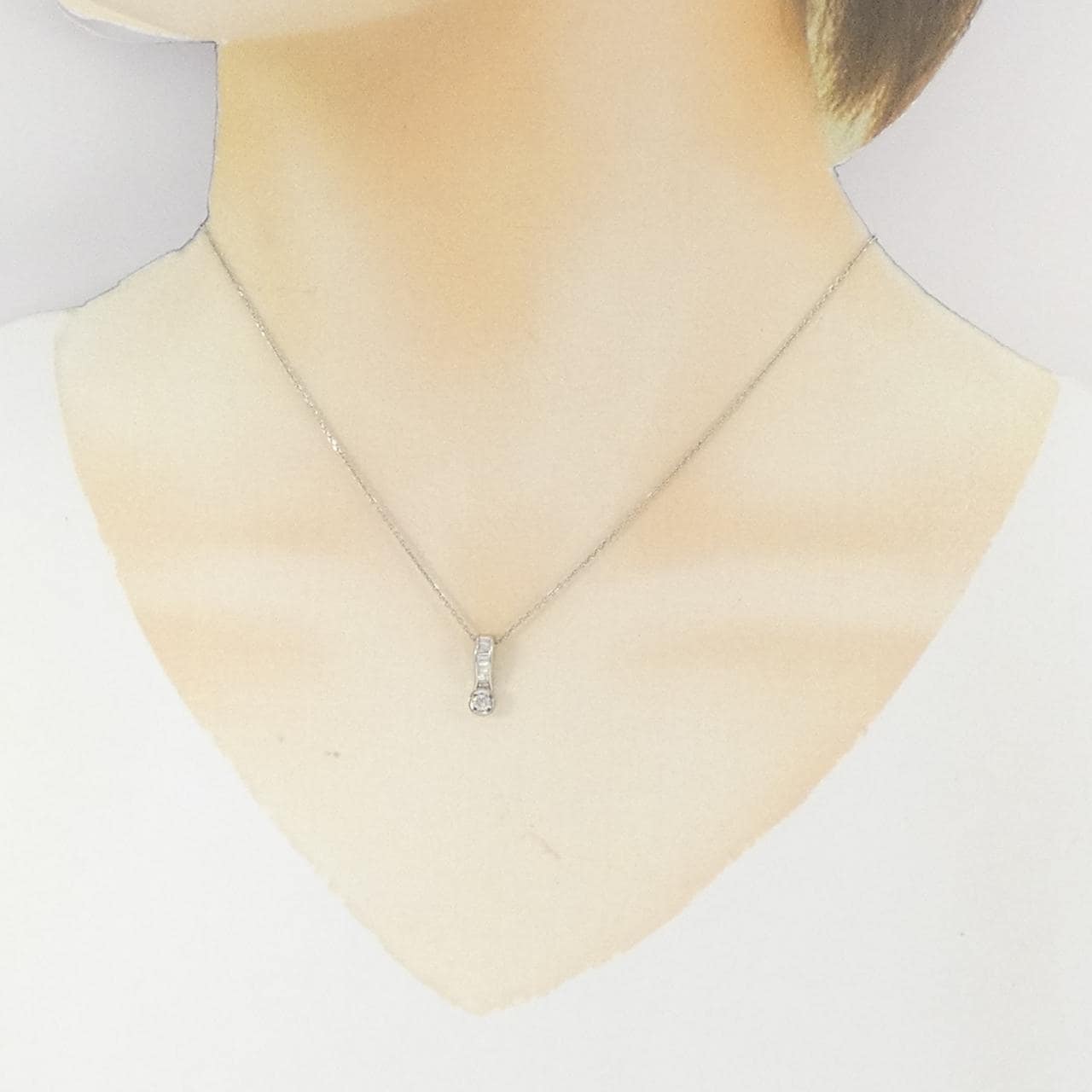 PT900/PT850 ダイヤモンド ネックレス 0.23CT