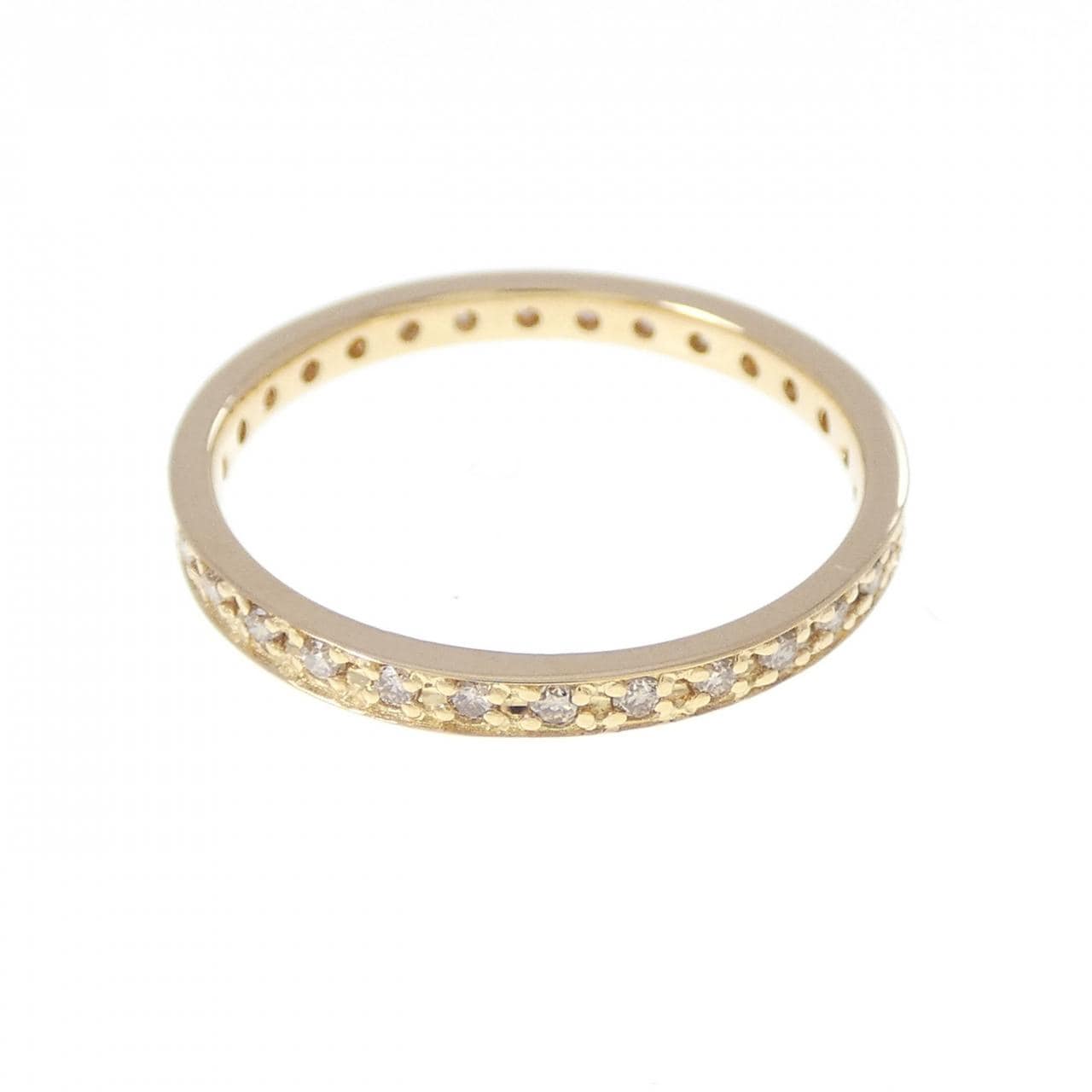 K18YG フルエタニティ ダイヤモンド リング 0.20CT