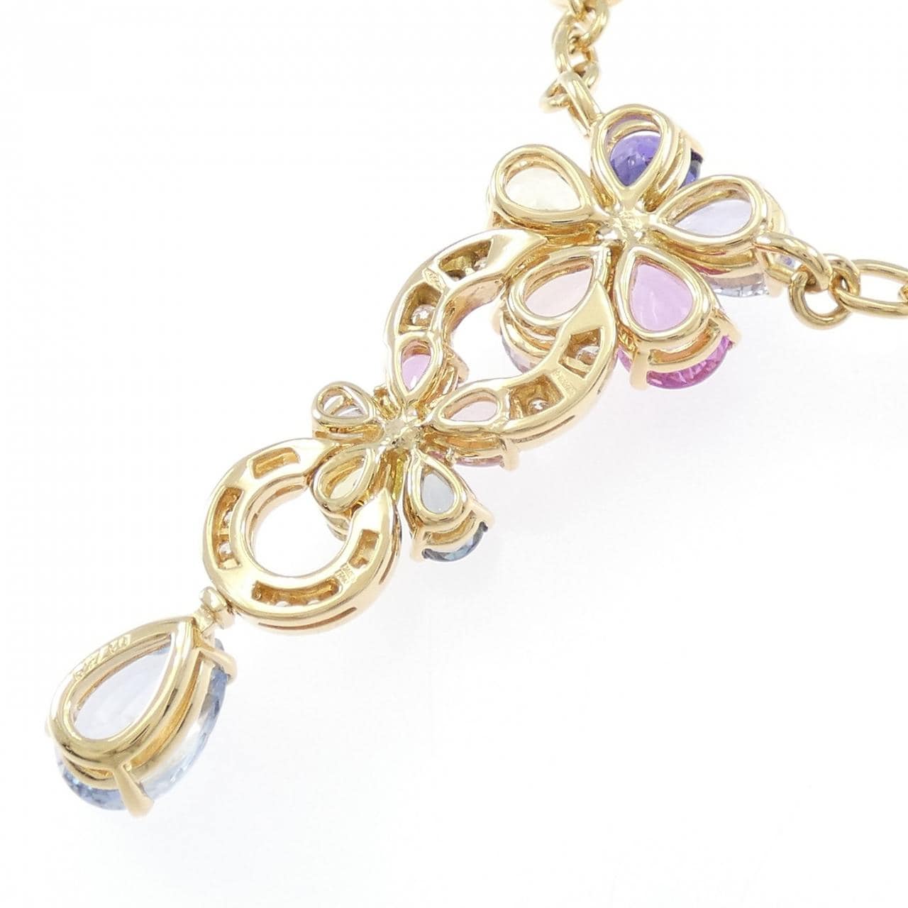 ブルガリ サファイヤ フラワー ネックレス