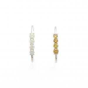 【新品】K18WG ダイヤモンド ピアス 0.97CT