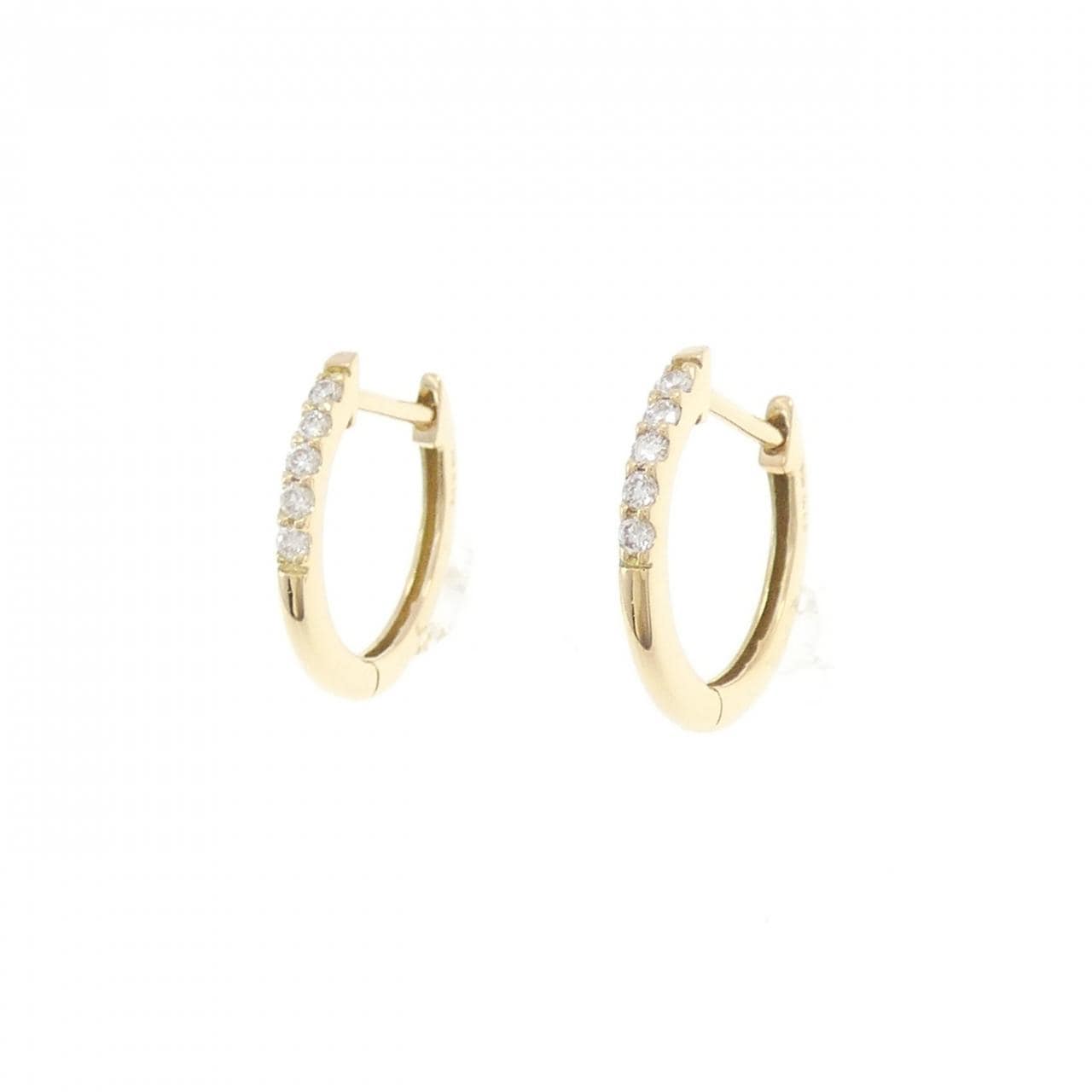 【リメイク】K18YG ダイヤモンド ピアス 0.10CT