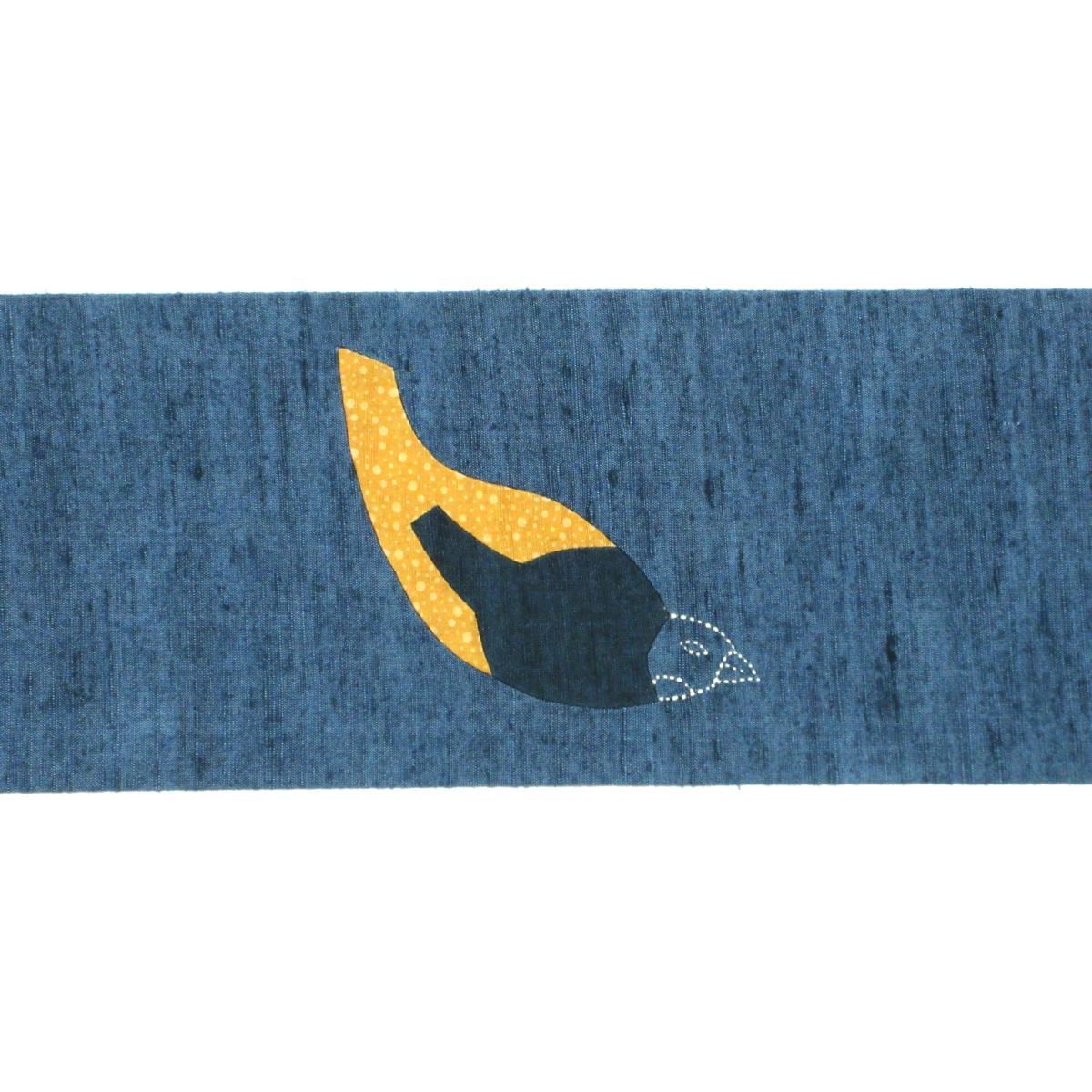 Nagoya Obi, Tsumugi Weave, Inlay