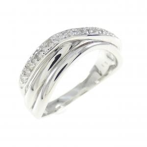 K18WG ダイヤモンド リング 0.10CT
