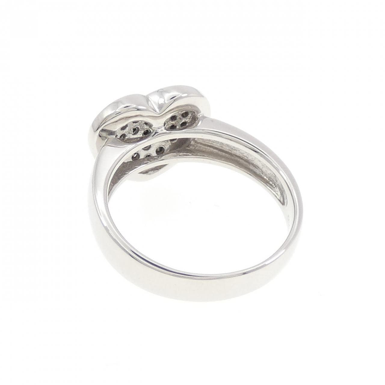 K18WG ハート ダイヤモンド リング 0.32CT