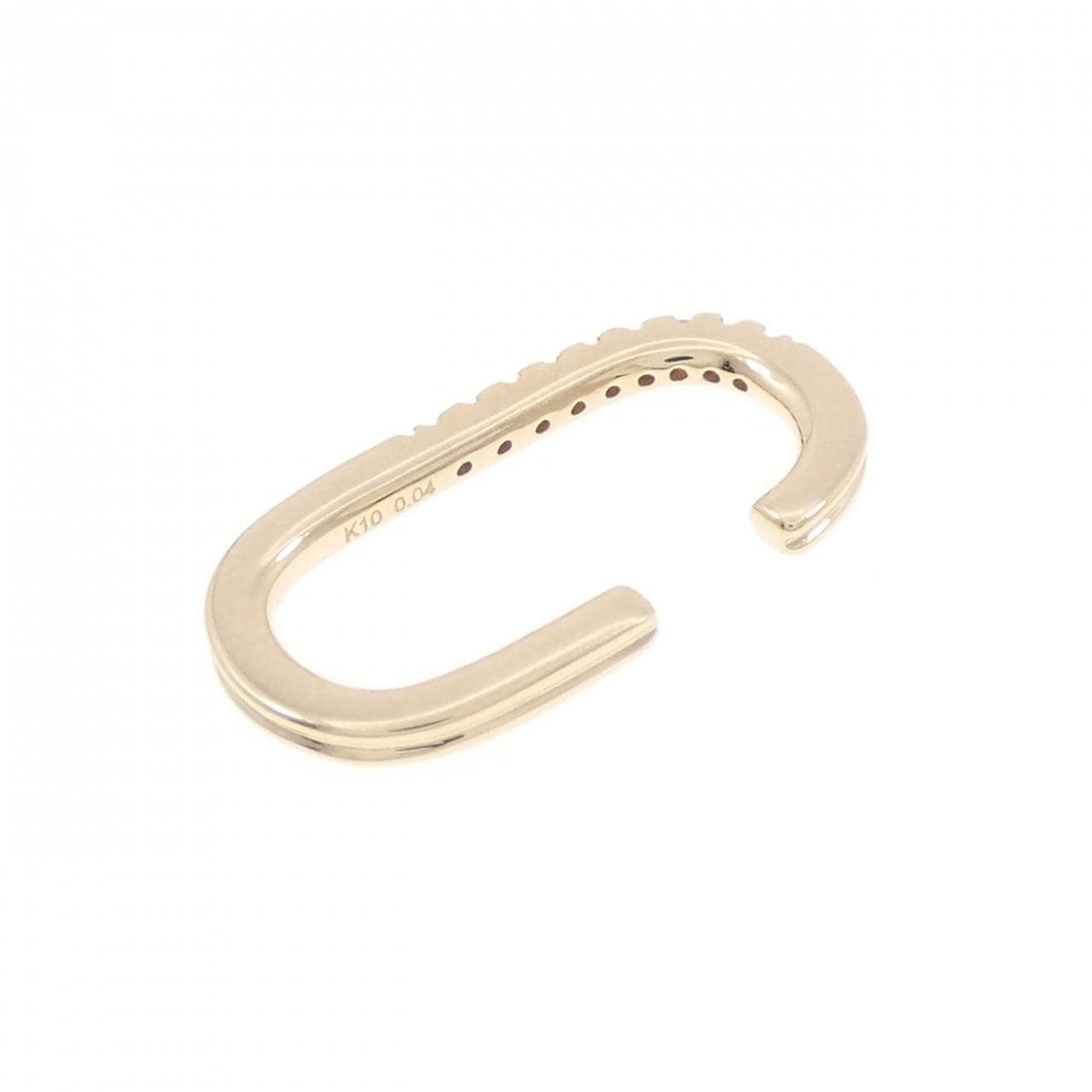 ヒロタカ ゴサマー オブロング イヤーカフ 0.04CT 片耳