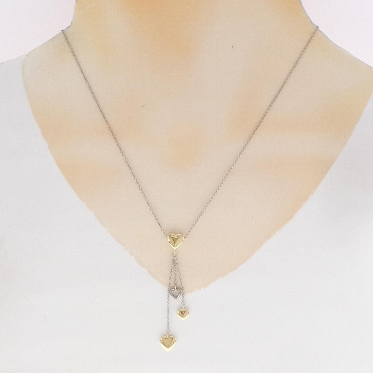 ティファニー マルチハートドロップペンダント ネックレス