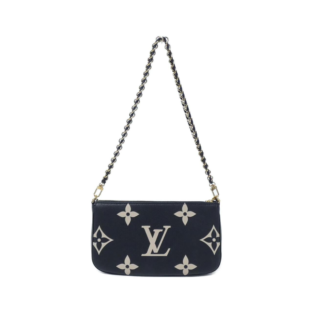 LOUIS VUITTON Bicolor Monogram Empreinte Multi Pochette Accessory M45777 Shoulder Bag