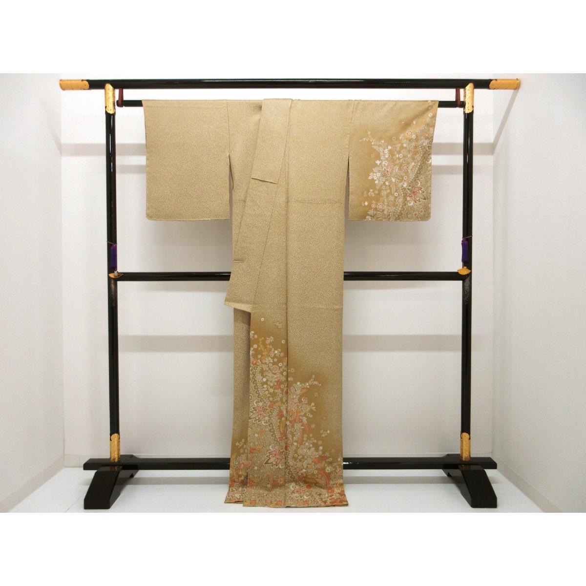 単衣　訪問着　刺繍加工